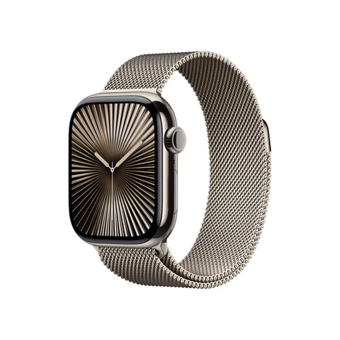 Apple Watch Series 10 GPS+Cellular 42mm Titanium Case with Milanese Loop