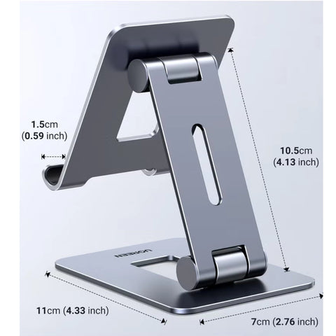 UGREEN Foldable Mobile Phone Holder for Desk Aluminum 15608 - Grey